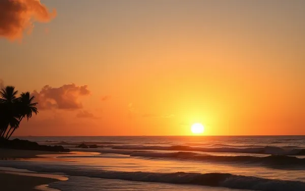 Plages Grande Terre pour le coucher de soleil en Guadeloupe : spots photo et horaires
