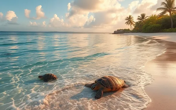 Plages en Guadeloupe pour nager avec les tortues : où aller et quand y aller
